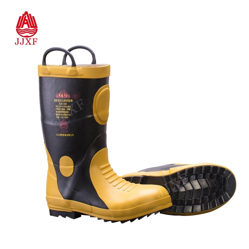 High Quality Work Fire Resistant Firefighting Safety Boots for sale