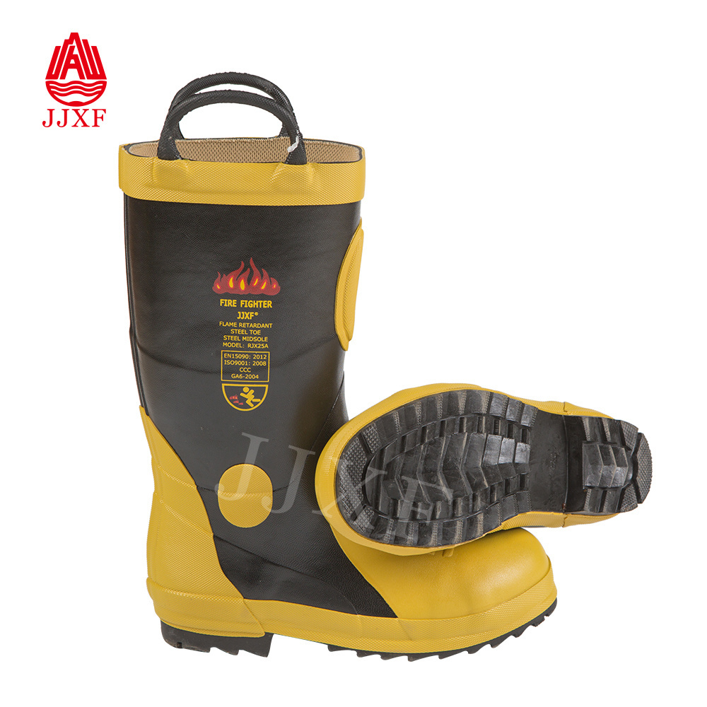 Steel Toe Fireman Rubber Boots Fire Boots for Sale