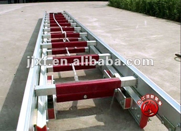 factory aluminum lightweight extension fire rescue ladder