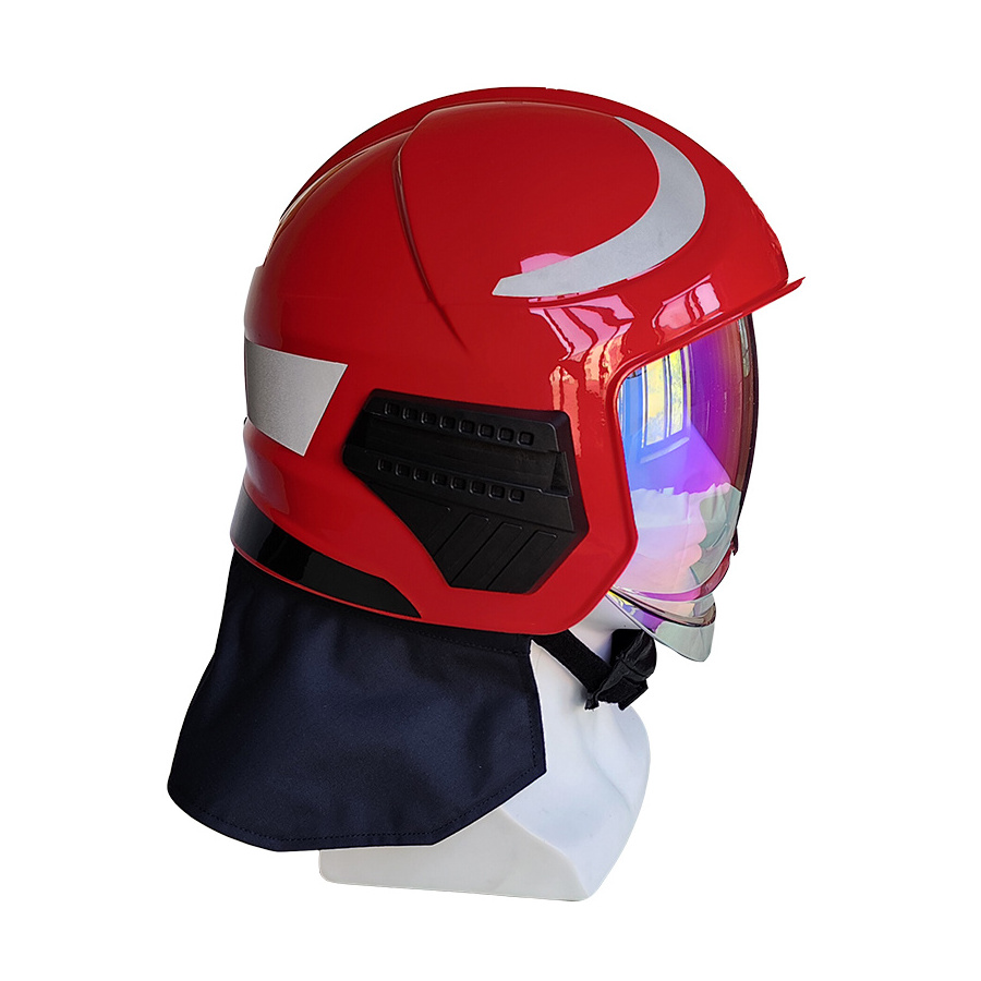 2024  new design europe fireman helmet for fire fighting with carbon fiber material