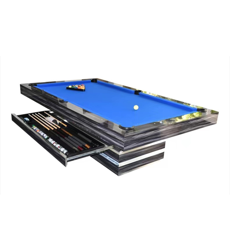 Modern home indoor 8ft 9ft slate billiard pool table solid wood  billiard table