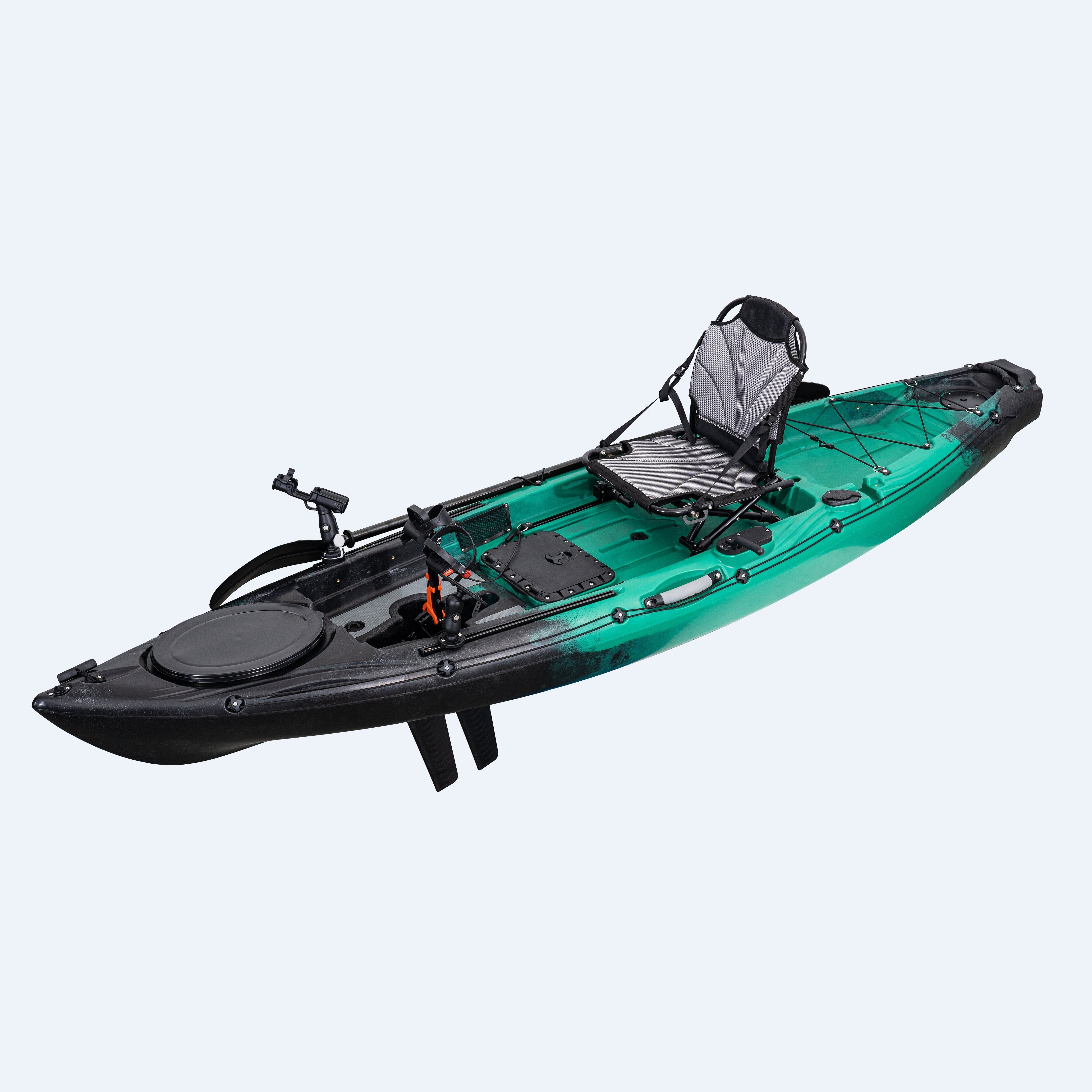 3.2 Meter Single Kayak Sit on Top Fishing Kayak Rowing Boat Sea Kayak with Electric Motor and Pedal Drive