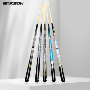 Factory Customized AmericanStyle Billiard Pool Cue Stick 57'' Colorful Diamond HighQuality Maple Wood Snooker Carom Cue Shaft