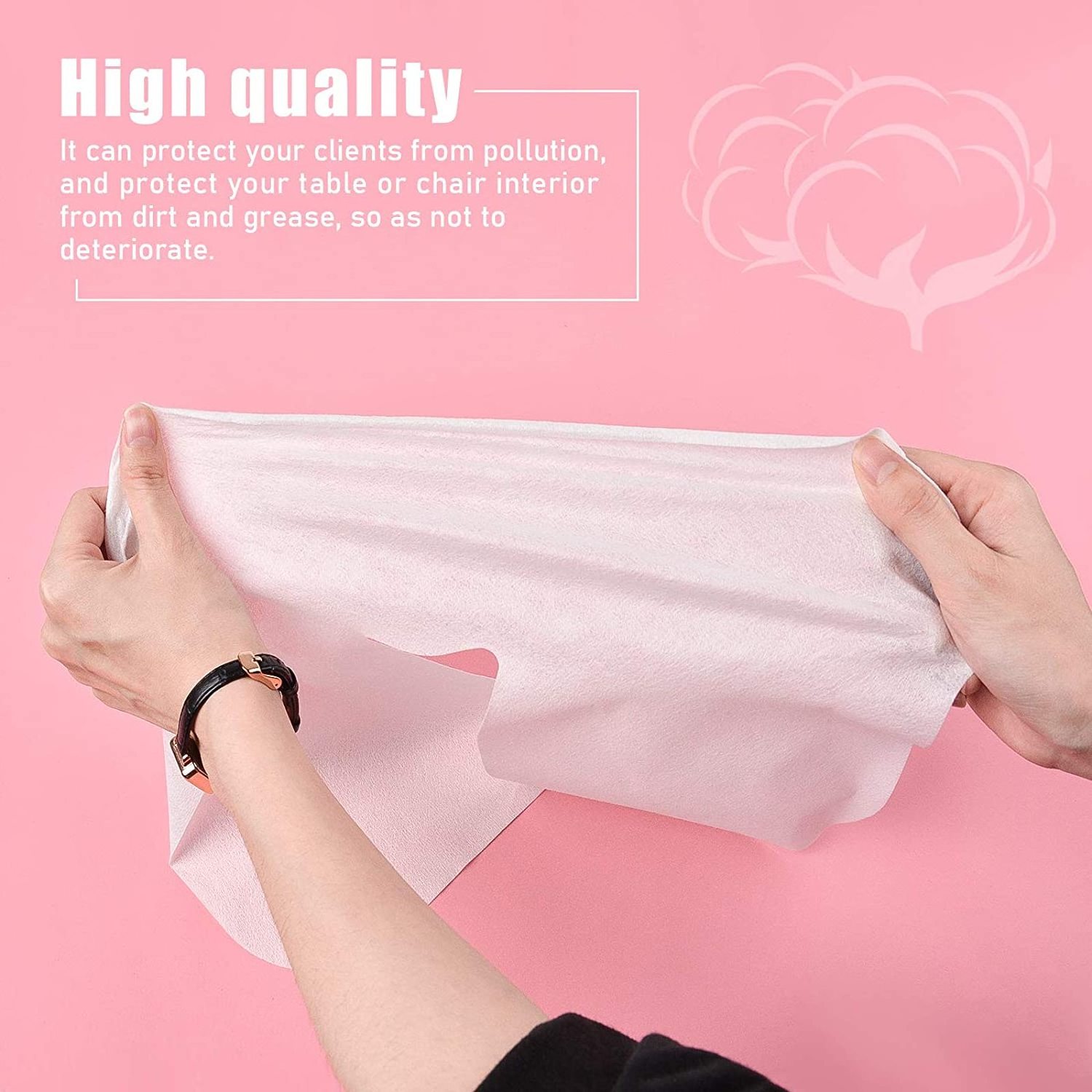 Disposable Face Cradle Covers Ultra Soft Non Sticking Flat Face rest white Headrest Covers for Massage Tables Chairs and bed