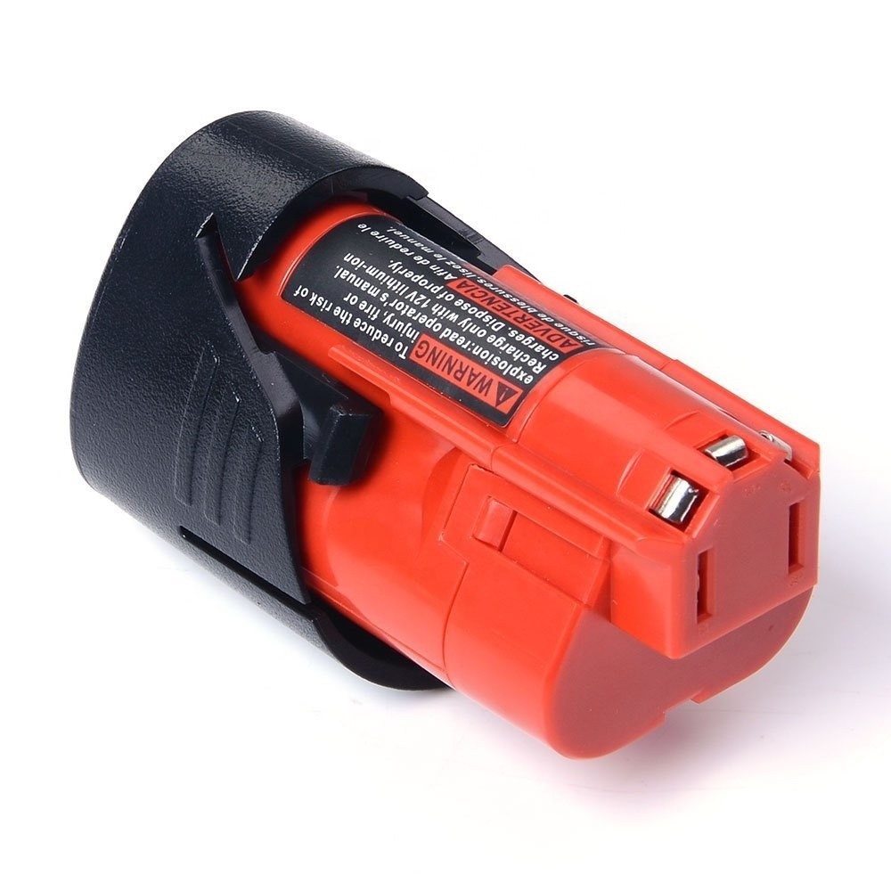 J102 Rechargeable 18 li ion Power Tool  Battery Pack 12V 3000mAh  Lithium-ion Battery Cordless Drill  for milwaukees