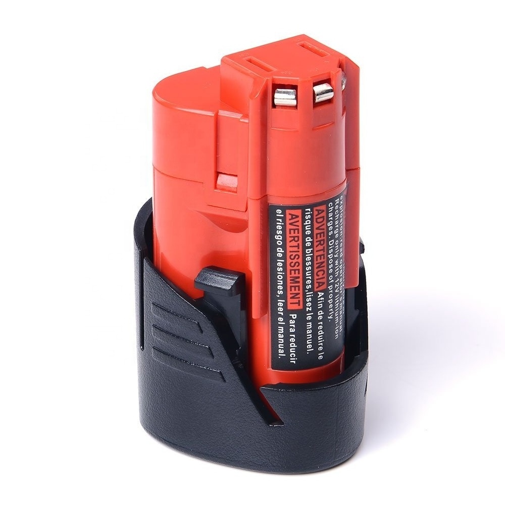 J102 Rechargeable 18 li ion Power Tool  Battery Pack 12V 3000mAh  Lithium-ion Battery Cordless Drill  for milwaukees