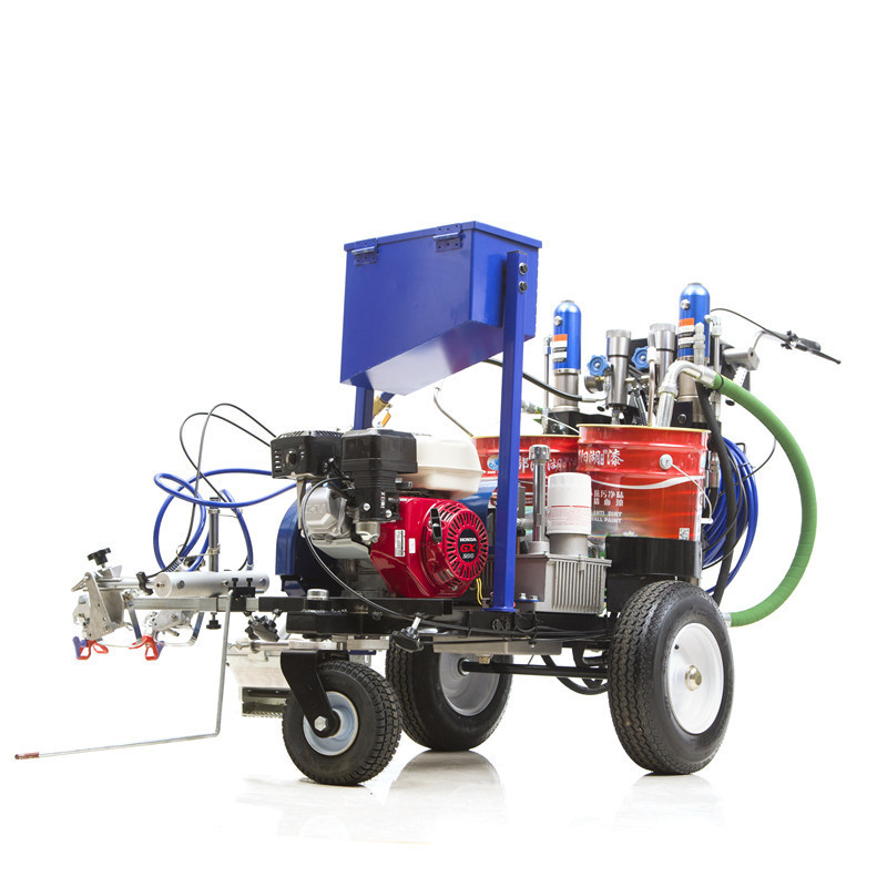 Two-component road marking machine Gasoline Engine paint Line machine