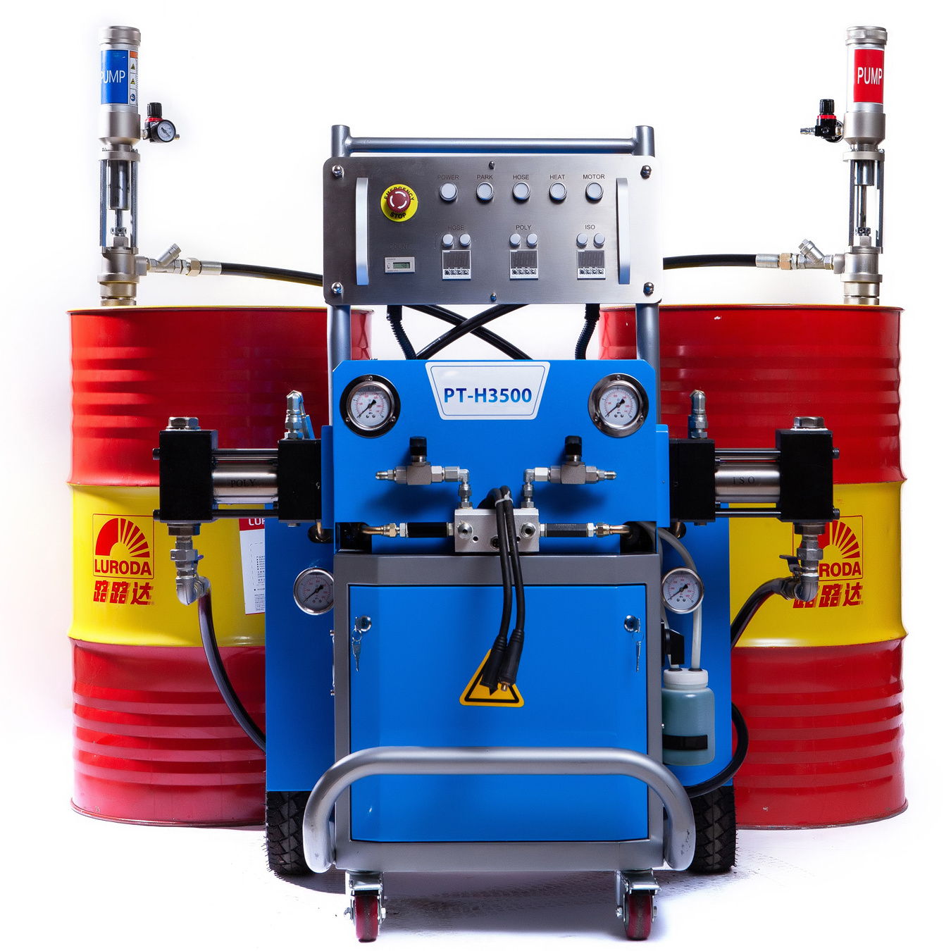 Big air pump motor powerful polyurea and closed cell polyurethane spray pu foam machine