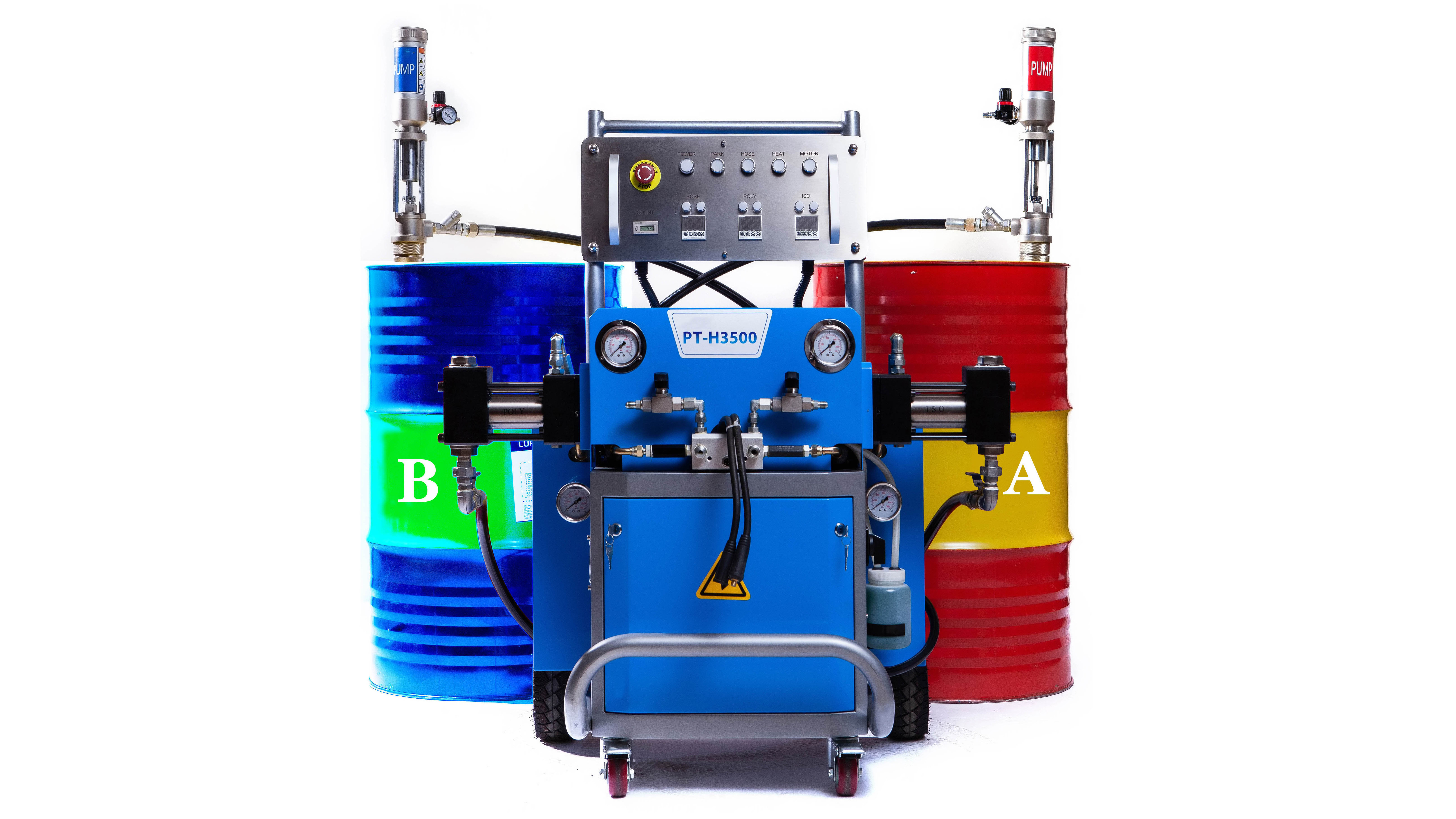 Big air pump motor powerful polyurea and closed cell polyurethane spray pu foam machine