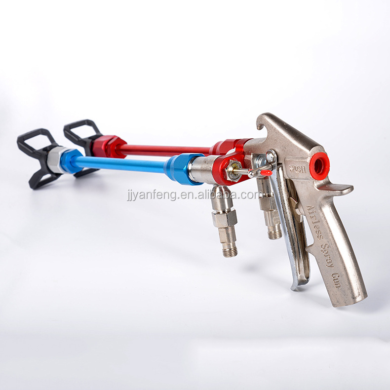 Double head spray gun nano chrome painting dual head glue sprayer hot sales double nozzle spray gun