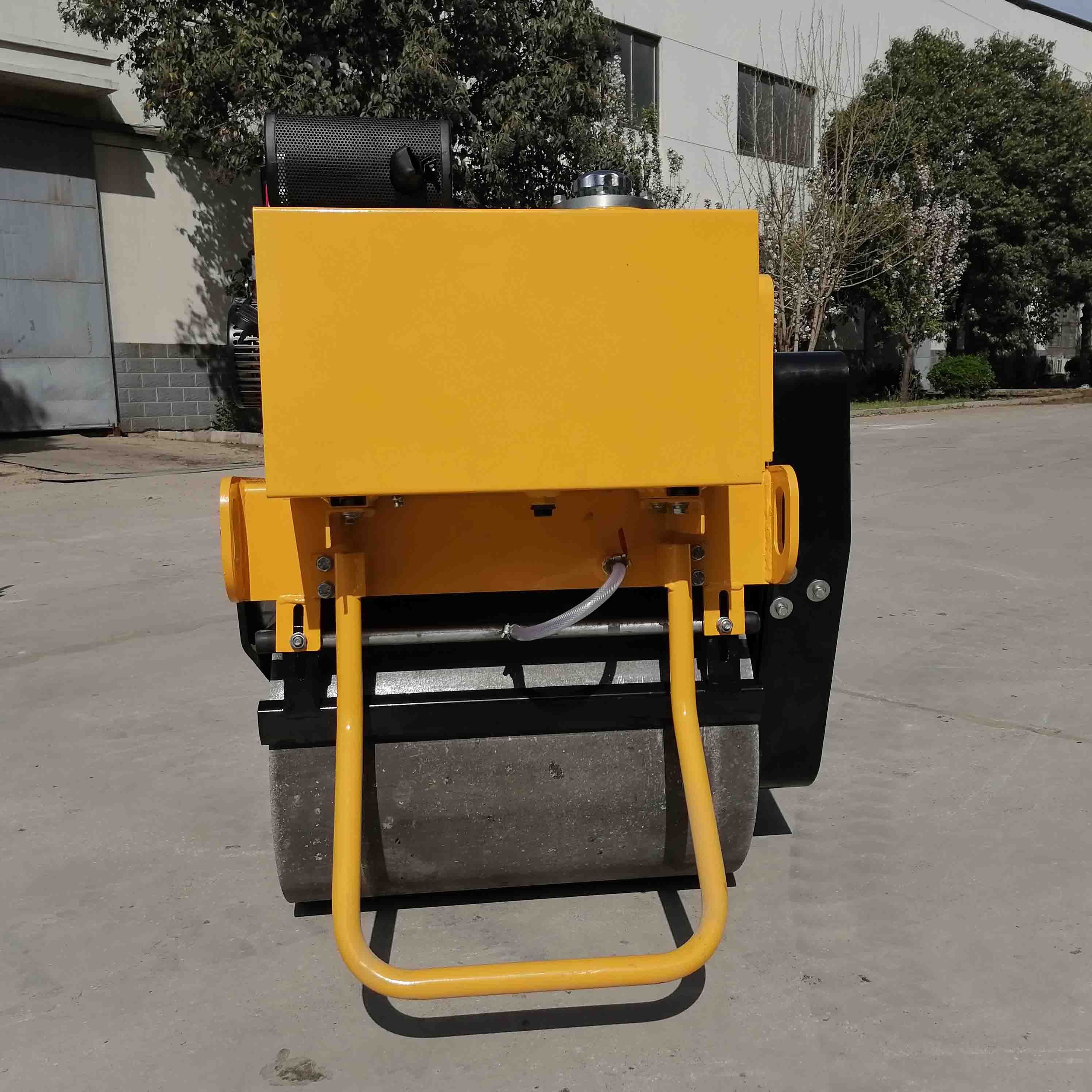 New Product Walk Behind Single Drum Vibratory Road Roller 0-1 ton Roller Mini Road Compact Roller 0.3ton Asphalt