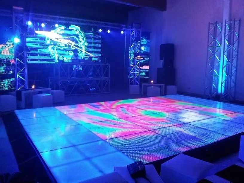 Ip65 Full Color Interactive Programable P4.81 Dj Booth Bar Dance Floor Led Display Screen