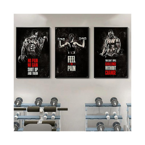 Inspirational Muscle Fitness Quotes for Bodybuilding Gym Fitness Wall Art Canvas Painting Poster Home and Office Decor