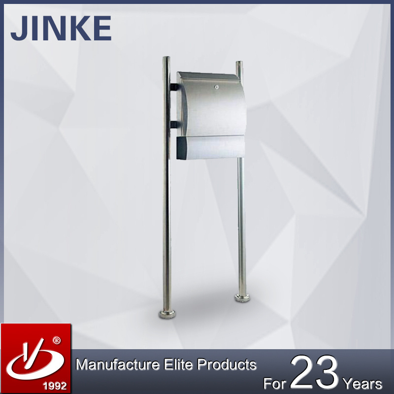 Satin Stainless Steel Contemporary Mailbox For Sale