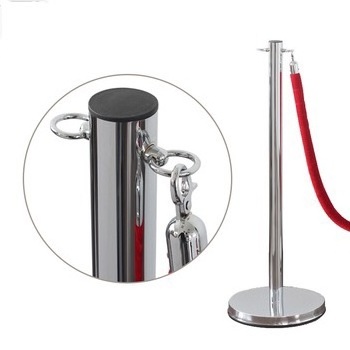 Red Carpet Vip Walk Way Poles Detachable Barricade Safety Railing Stand Metal Queue Barrier Velvet Rope Crowd Control Stanchions