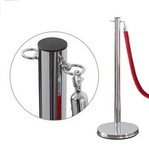 Red Carpet Vip Walk Way Poles Detachable Barricade Safety Railing Stand Metal Queue Barrier Velvet Rope Crowd Control Stanchions