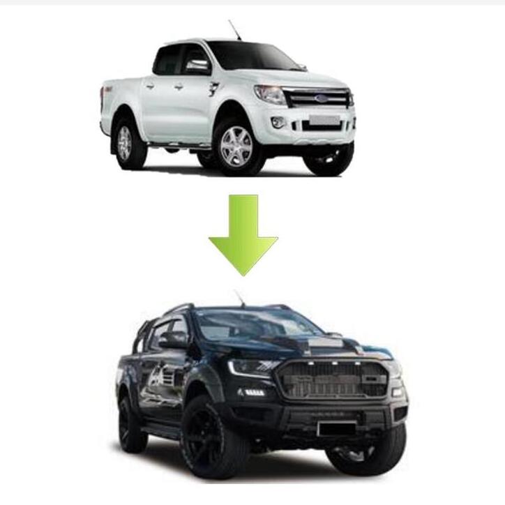 High Quality Body Kit for Ford Ranger T6  Hot Sale Exterior Tuning Parts for Ford Ranger T6 2012  Body kits Upgraded to Raptor