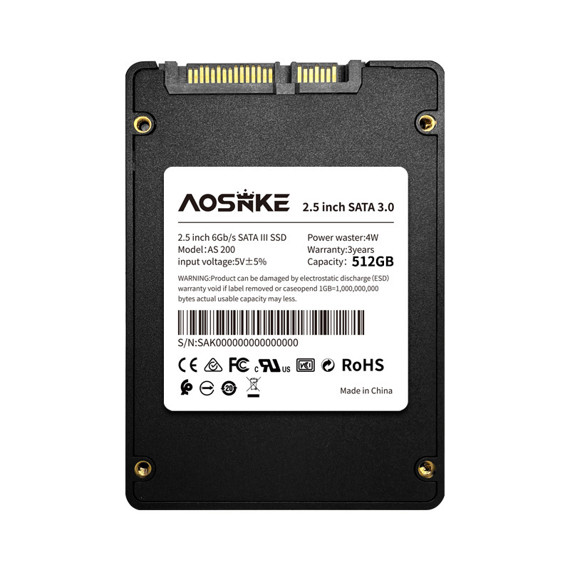 Aosenke Wholesale Factory Price 256GB 2.5 inch SATA SSD Hard Disk Solid State Drives