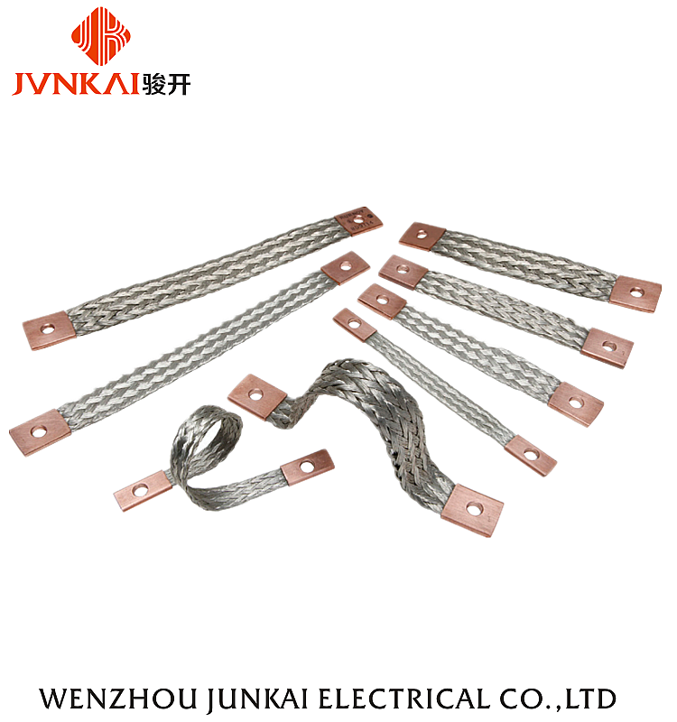 China Manufacturer hot sales Flat flexible copper braid connector for distribution box