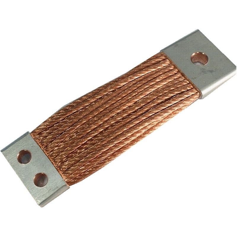 China Manufacturer hot sales Flat flexible copper braid connector for distribution box