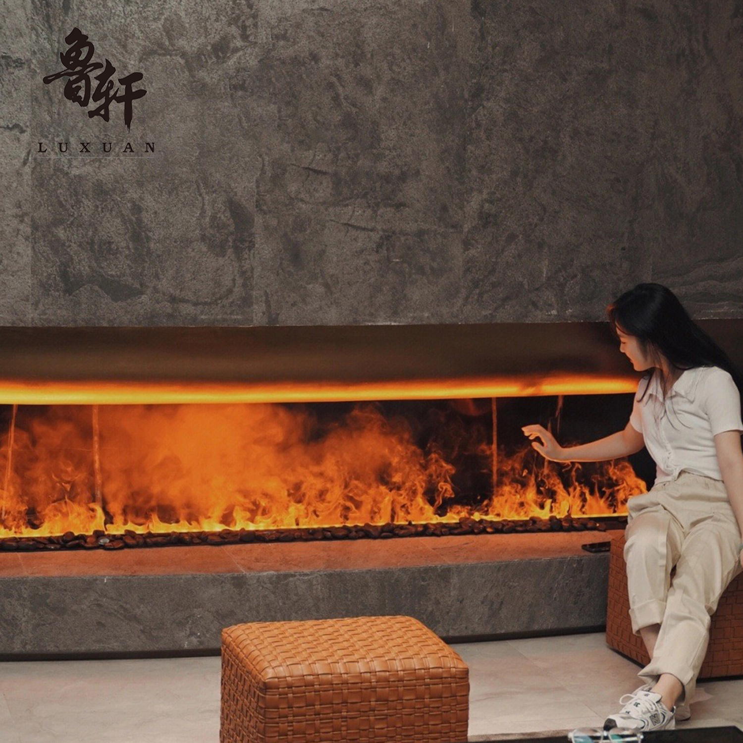 Hot Sale 3d water Vapor Steam Fireplace Smart Intelligent Electric Fireplaces Atomizing Fireplace For Home