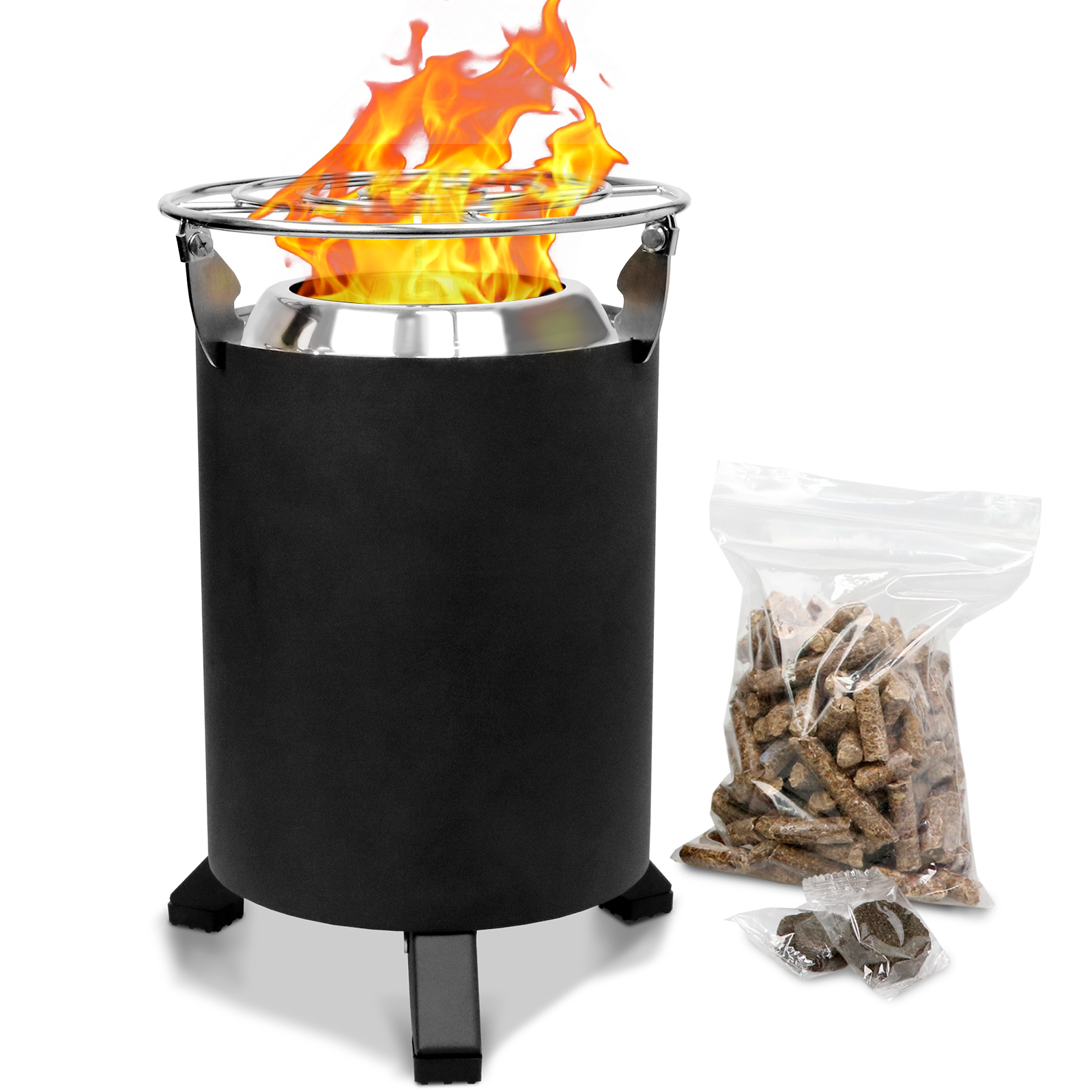 Stainless Steel Smokeless campfire Fire Pit Wood Burning stove camp Fireplace smokeless fire Outdoor Bonfire fire pit