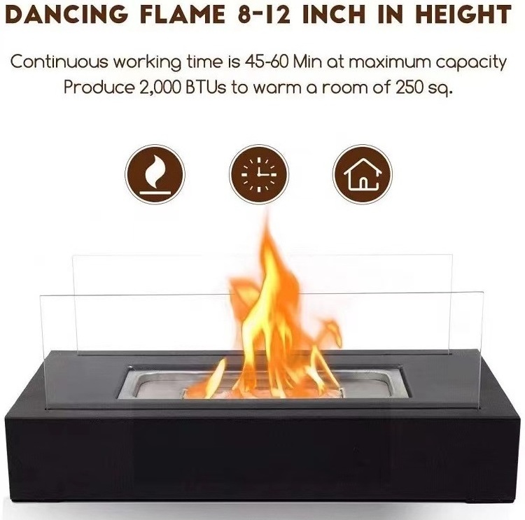 Tabletop Ethanol Fireplace Outdoor Fire Pit Portable Fireplace Indoor party Alcohol Bio ethanol Fireplace