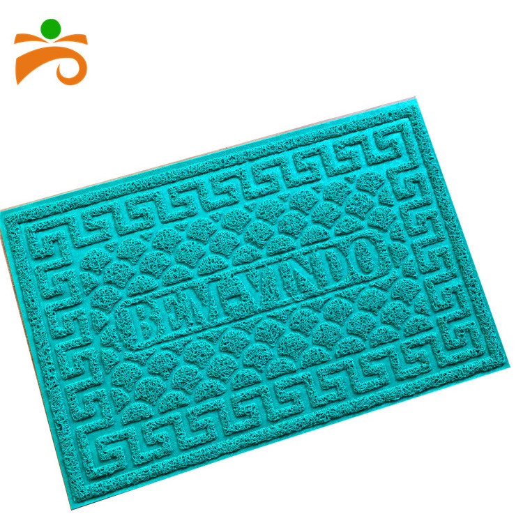 Factory Price 40*60cm Spaghetti Design Pvc Coil Door Mat