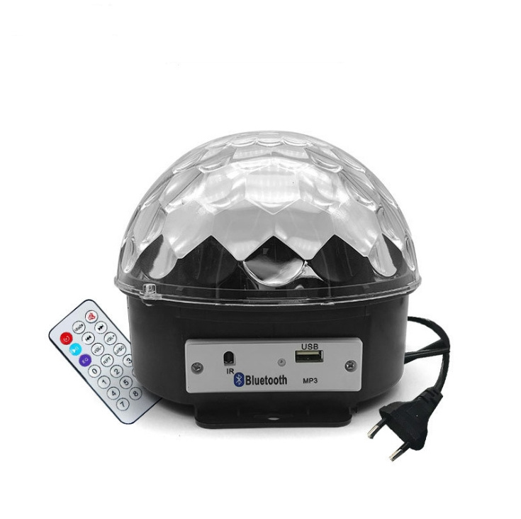 JK106 For stage dance Wireless Led crystal bluetooth speaker magic music ball light