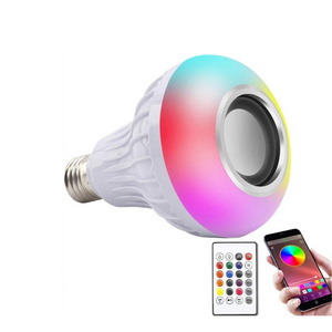 JK103 E27 color changing smart music custom energy saving lamp smart light bulb with remote control