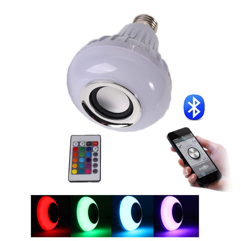 JK103 Remote control music bluetooth disco wireless speaker led light bulb