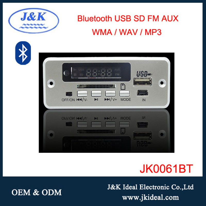 JK-P5001 industrial audio USB Mp4 Decoder Module Mp3 Mp5 Player Speaker Video Decoder Board