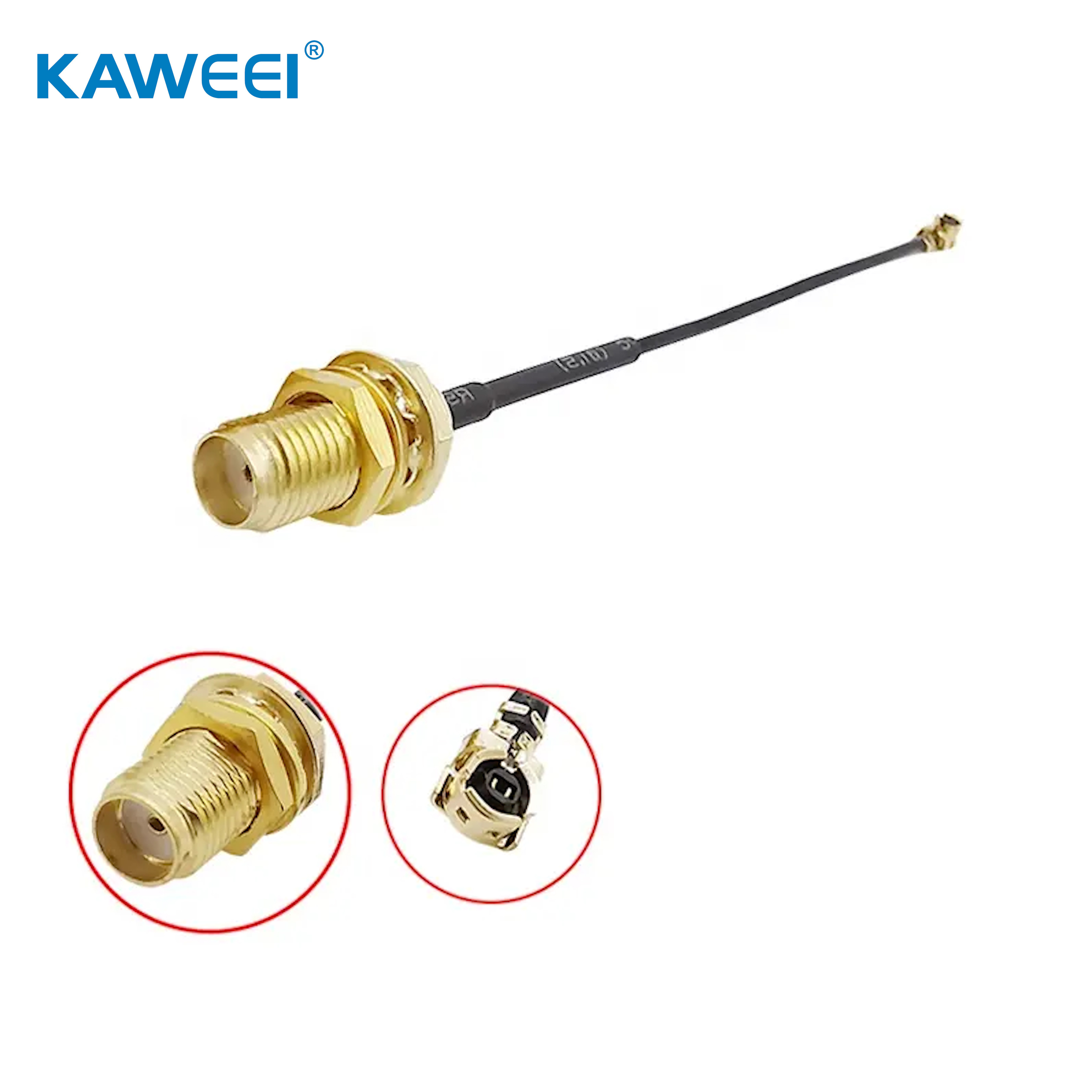 RF cable Assemblies  Female to IPEX Connector 50 ohm RF coaxial cable