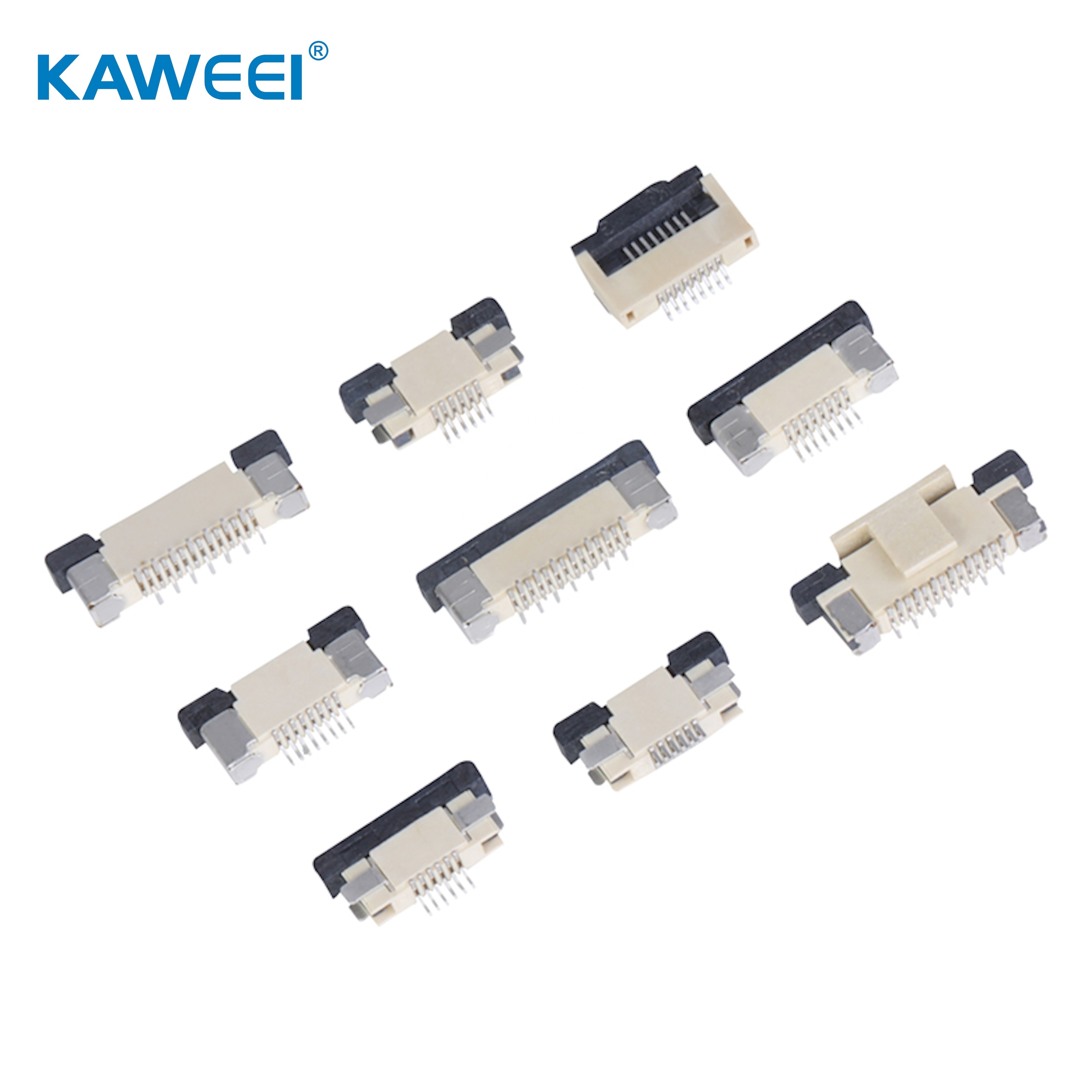 All series FPC Connector 0.5mm 0.8mm 1.0mm 1.25mm FPC DIP SMT W/ZIP FPC FFC Connector