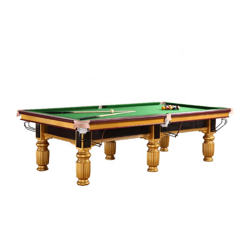 International standard solid wood frame golden slate black 9ft 10ft 12ft tennis snooker billiard table pool tables