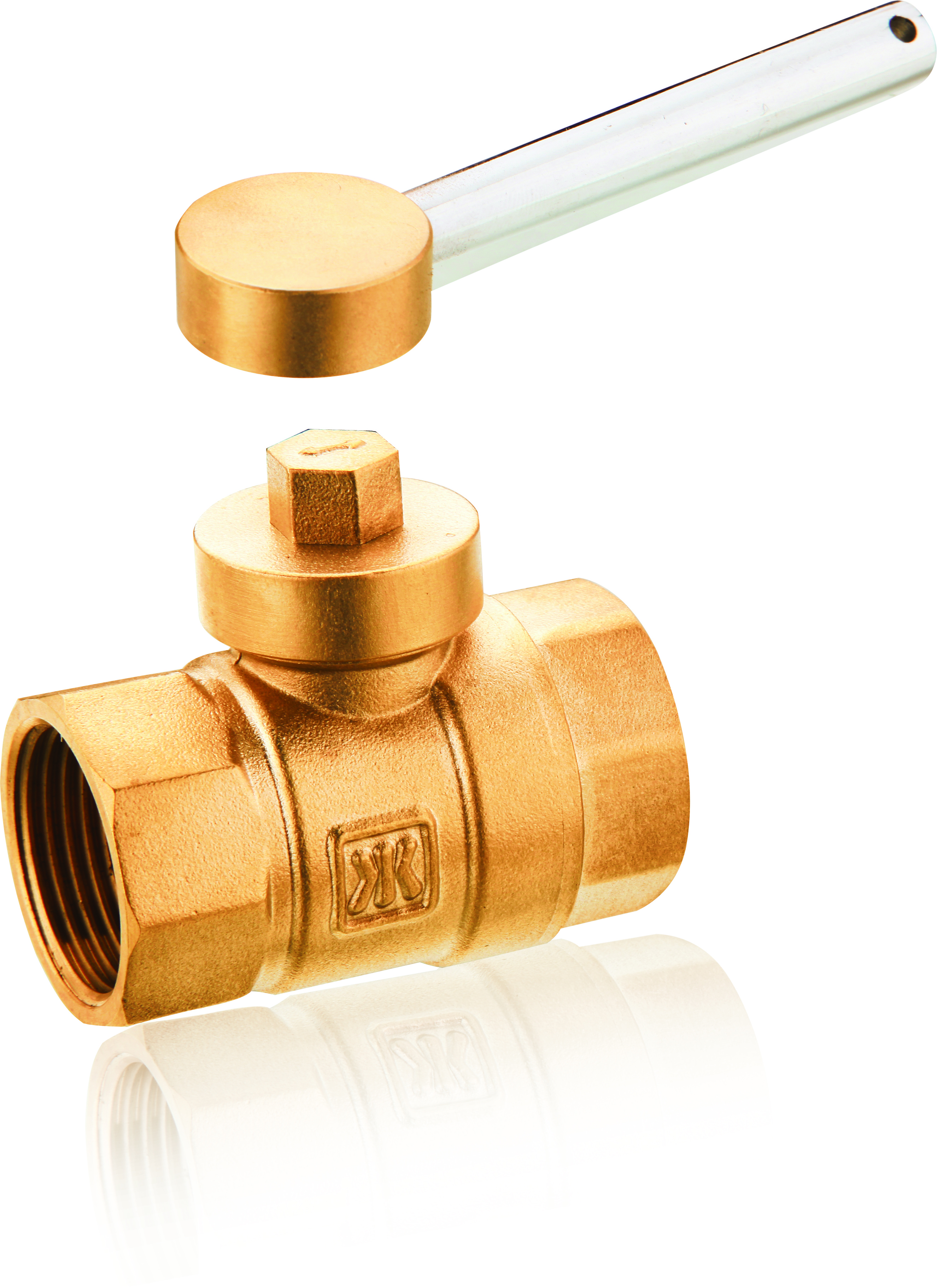 Excellent Quality Brass Magnetic Water Meter Lockable Ball Valve 3 Ways Ball Valve 1/4