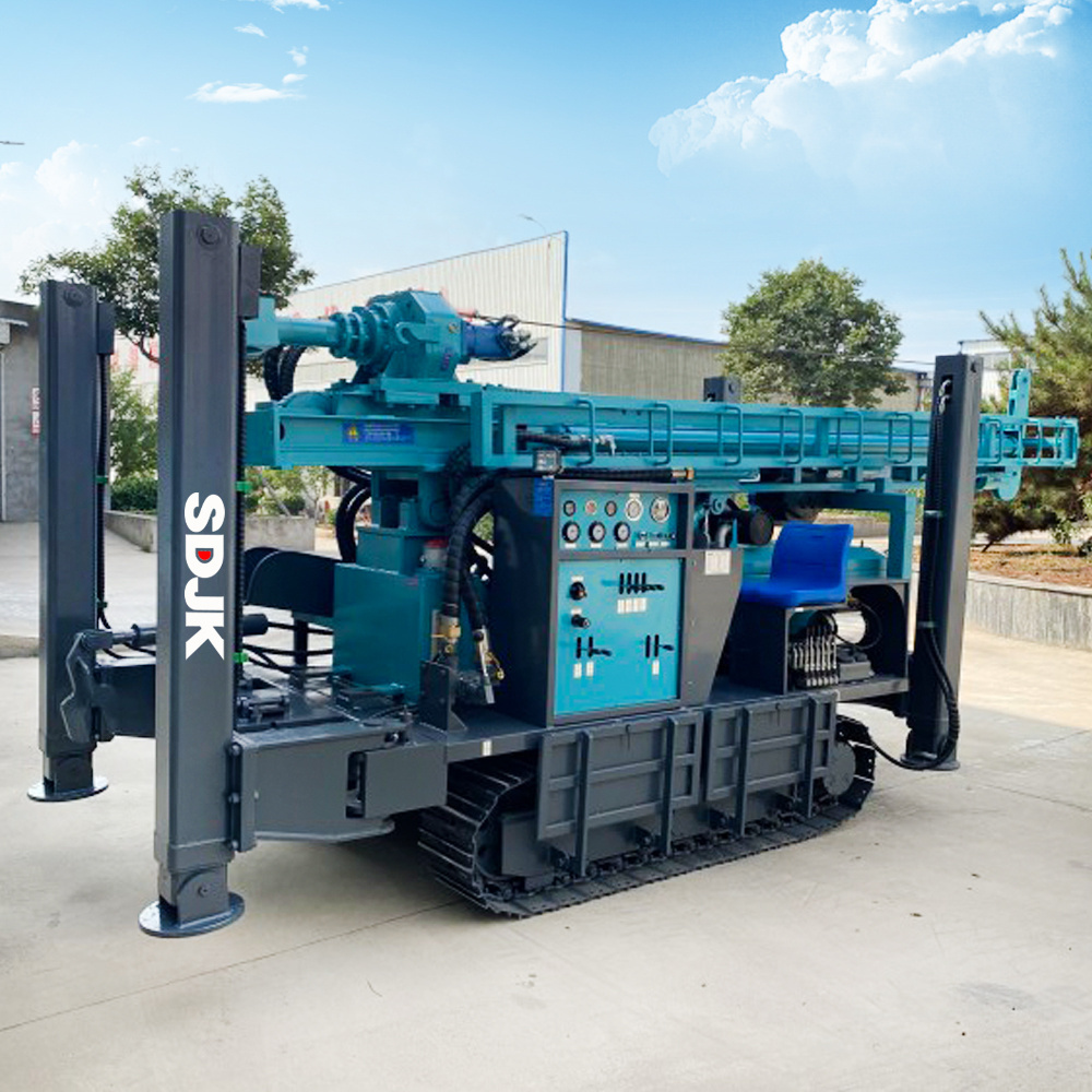 100m, 150m, 200m, 300m, 350m, 600Meters Steel Crawler Mounted  Water Well Drilling Rig Machine factory price