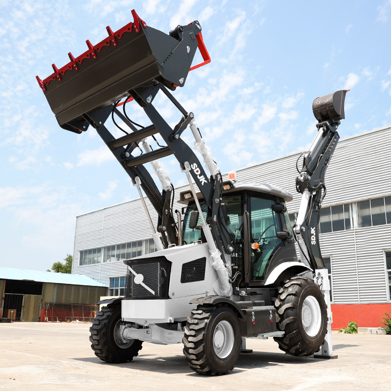 free shipping chinese mini backhoe loader second hand backhoe loader 4x4 compact tractor with loader and backhoe