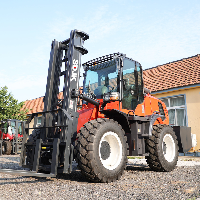 Factory Direct 3.5 Ton All Terrain Forklift Four Wheels with Diesel Engine Low-Priced Chinese Made 4x4 Off Road Forklift Trucks