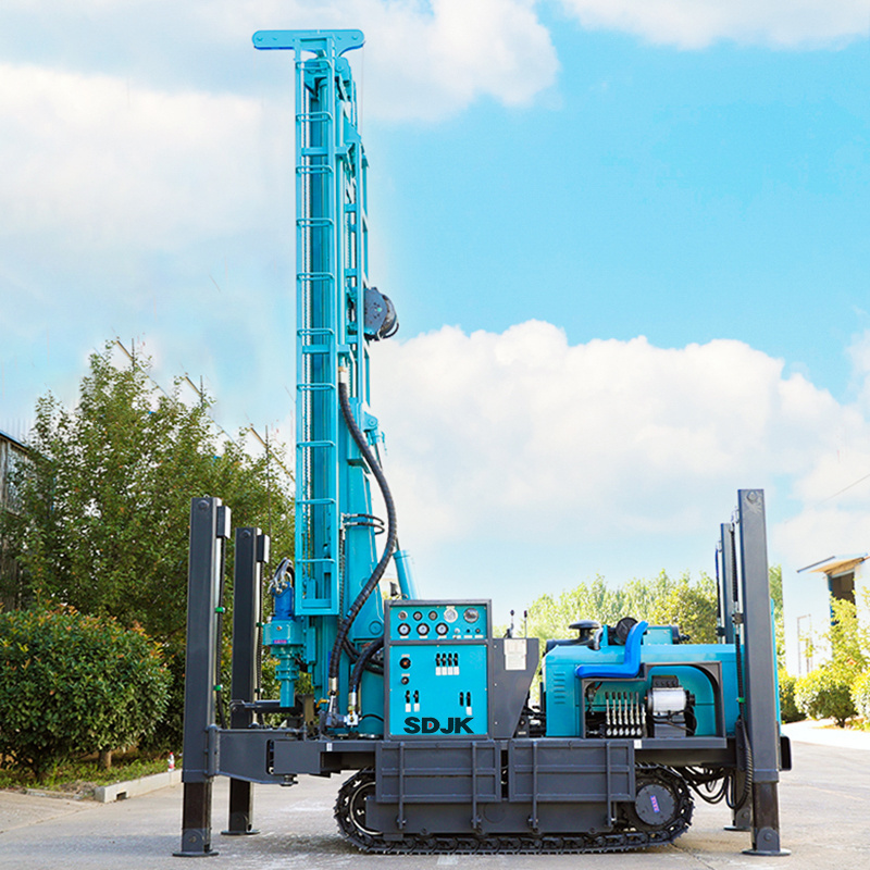 100m, 150m, 200m, 300m, 350m, 600Meters Steel Crawler Mounted  Water Well Drilling Rig Machine factory price