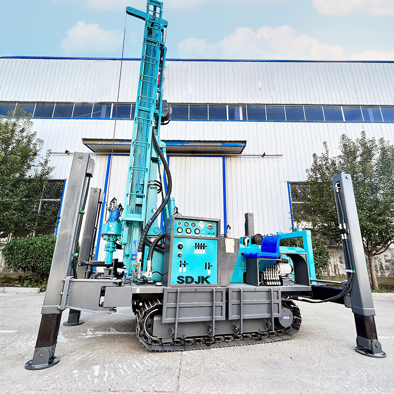 100m, 150m, 200m, 300m, 350m, 600Meters Steel Crawler Mounted  Water Well Drilling Rig Machine factory price