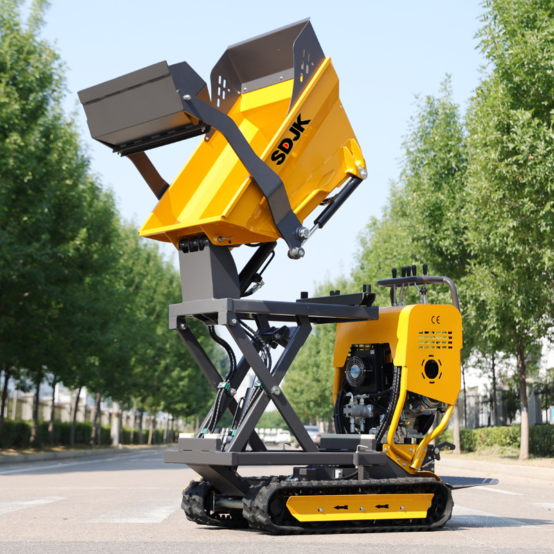 Hot Cheap Small Mini Dumper 500kg Portable Dumper Mini Transporter Construction Hydraulic Diesel Mini Dumper Truck