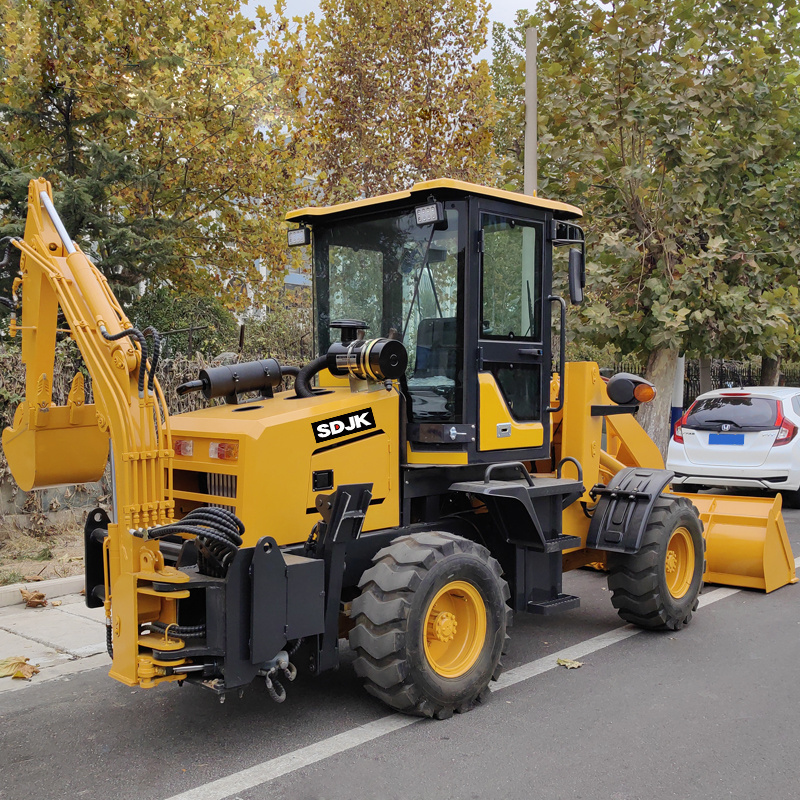 Free Shipping China Factory Epa Engine Wheel Loader Mini Backhoe Excavator Loader 4x4 Backhoe Loader For Sale