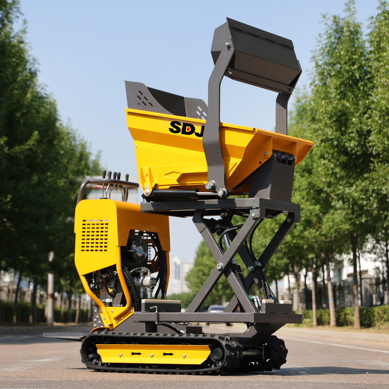 Hot Cheap Small Mini Dumper 500kg Portable Dumper Mini Transporter Construction Hydraulic Diesel Mini Dumper Truck