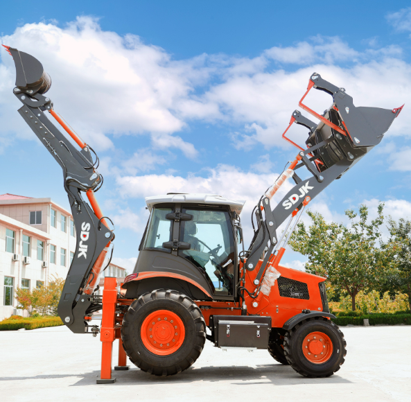 free shipping chinese mini backhoe loader second hand backhoe loader 4x4 compact tractor with loader and backhoe