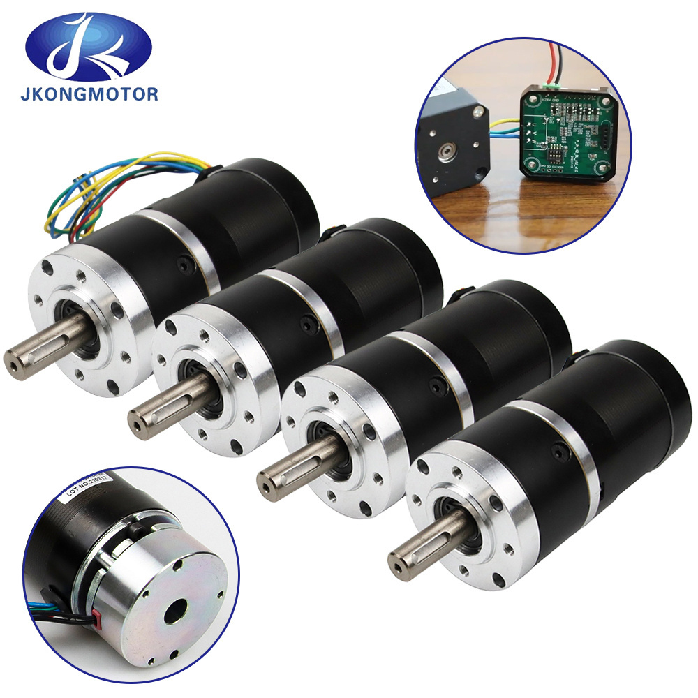 Jkongmotor 3 phase Dc Brushless Motor / BLDC Motor with Brake Customizable 12v 24v 36v 48v 310v High Torque 10w upto 1000w