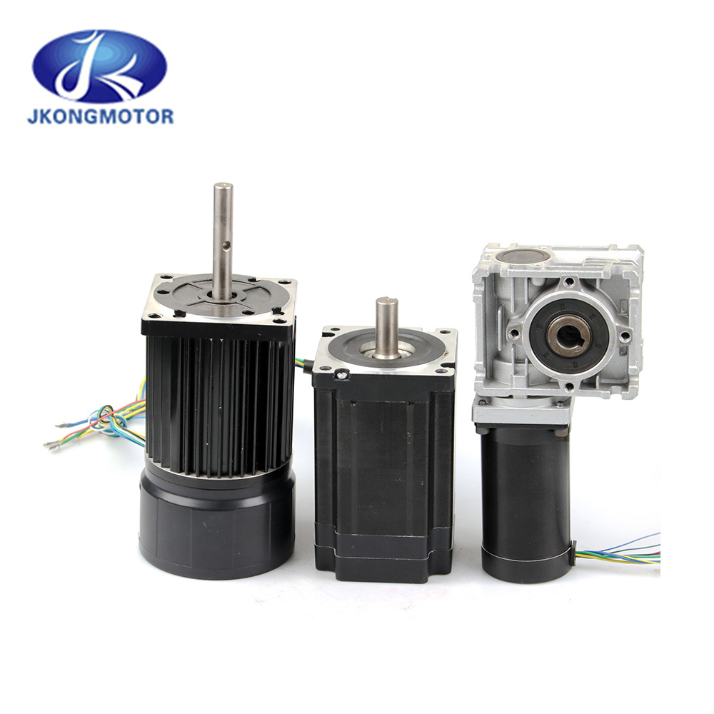 Jkongmotor 3 phase Dc Brushless Motor / BLDC Motor with Brake Customizable 12v 24v 36v 48v 310v High Torque 10w upto 1000w