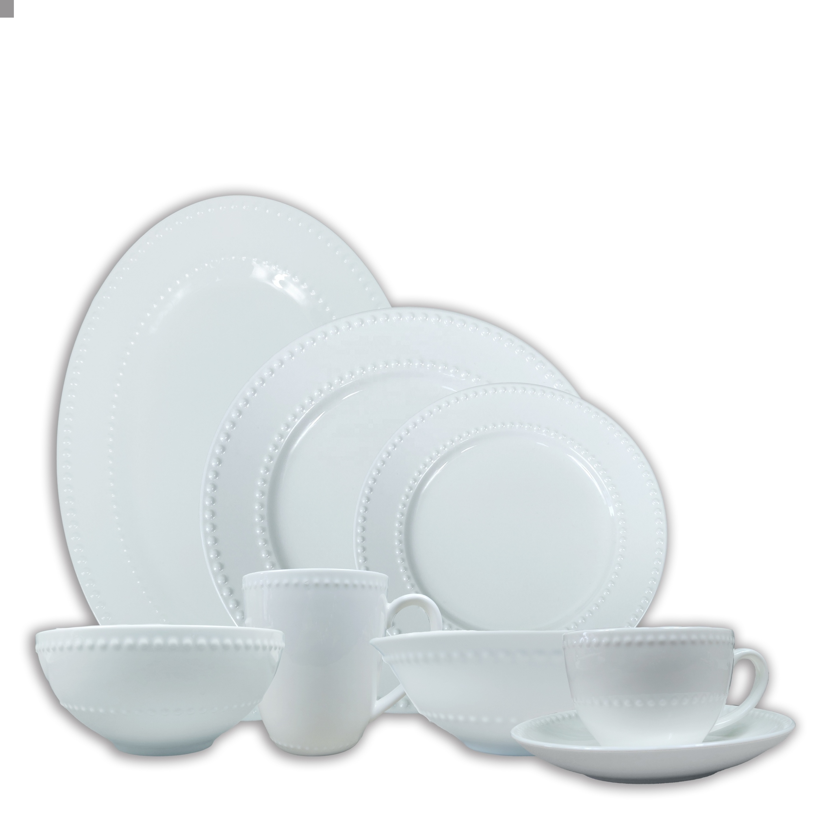 Wholesale Nordic Tableware Ceramic Coffee Cup Plates Sets Crockery Dinnerware Sets Porcelain Dinner Set