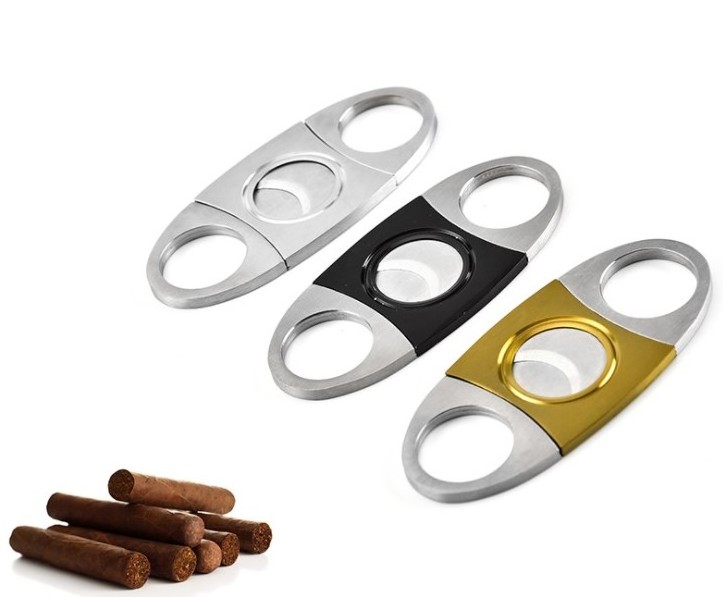 Stainless steel cigar cutter shears new design cigar scissor knife