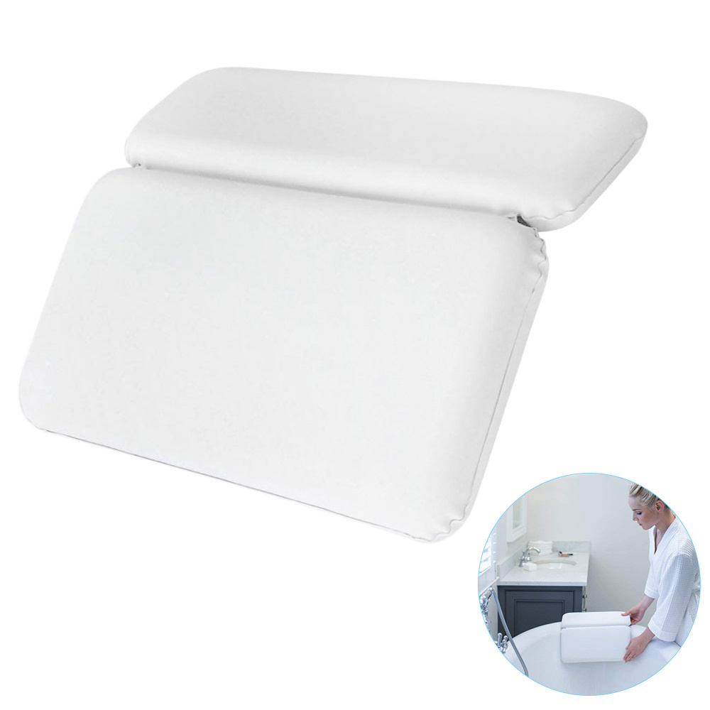 Luxurious Bath Pillow Ergonomic Bathtub Cushion For Waterproof Luxurious Spa Bath Tub Pillow Spa, 3D Pvc Bath Neck Pillow